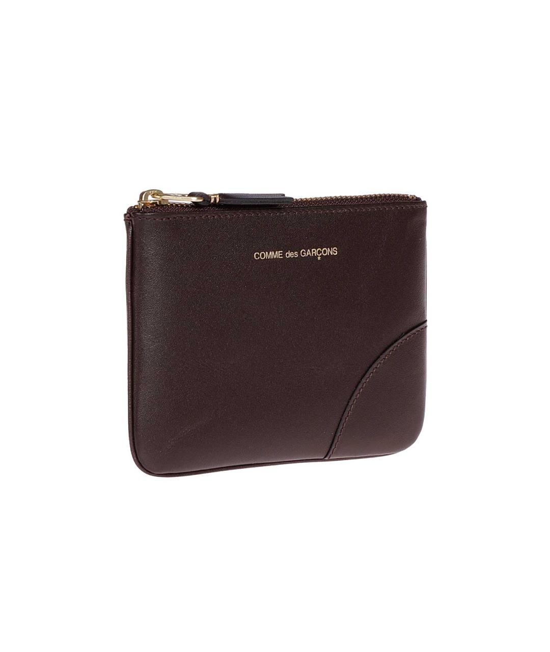 COMME DES GARÇONS WALLET Коричневый кожаный кошелек, фото 2