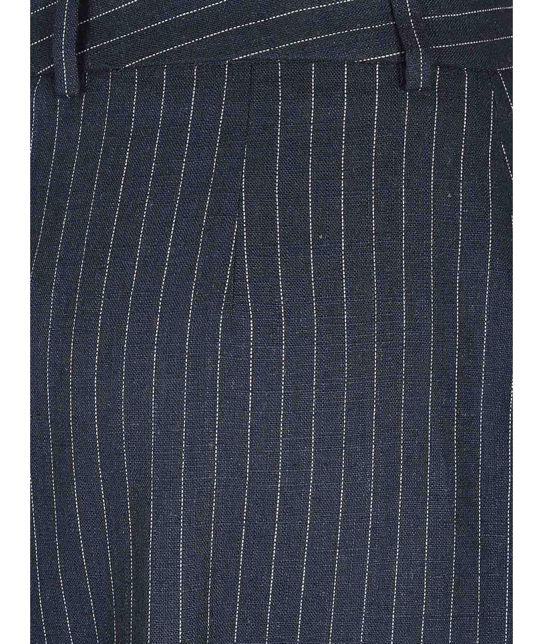 LARDINI Синие льняные шорты, фото 3