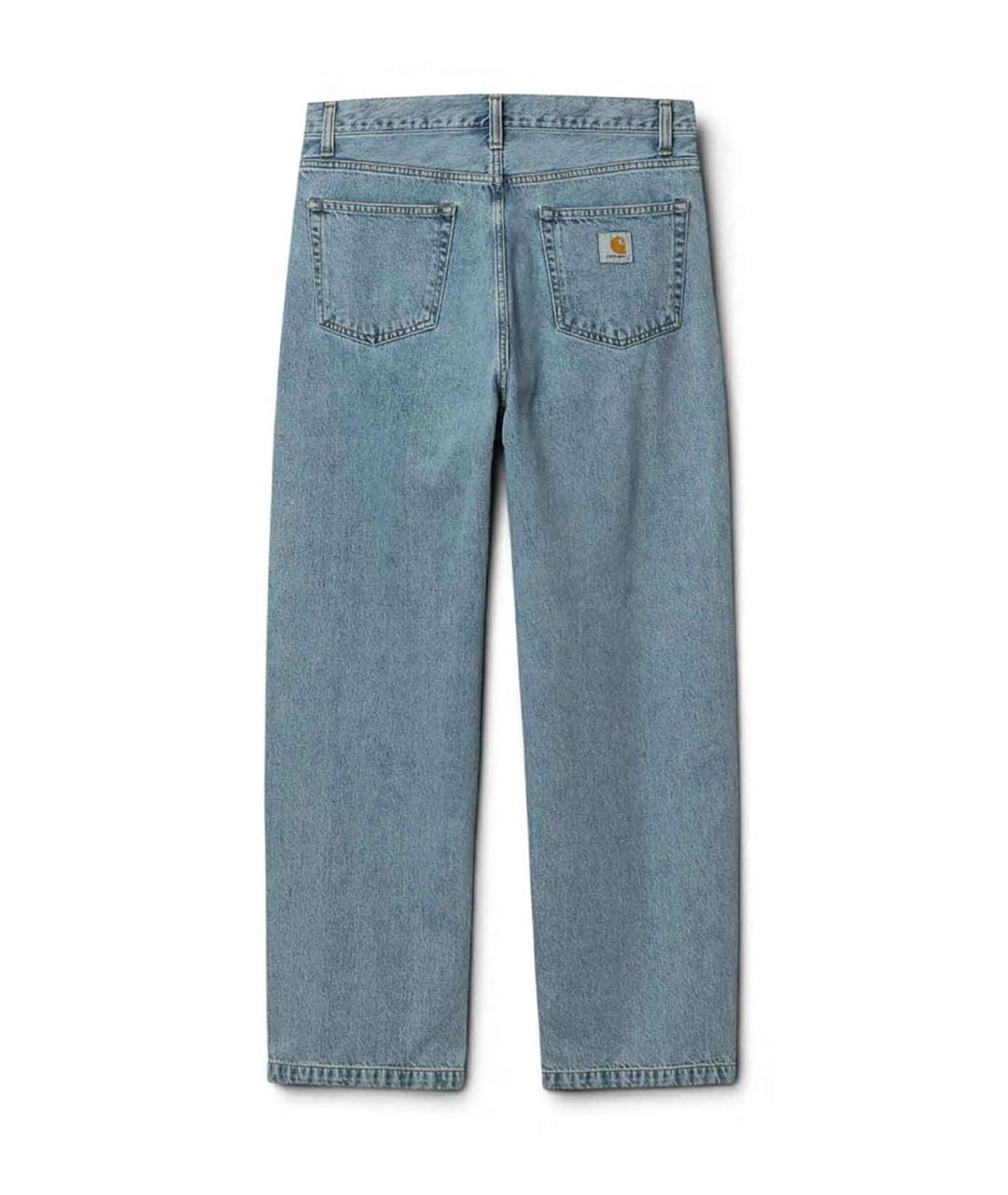CARHARTT Голубые хлопковые прямые джинсы, фото 2