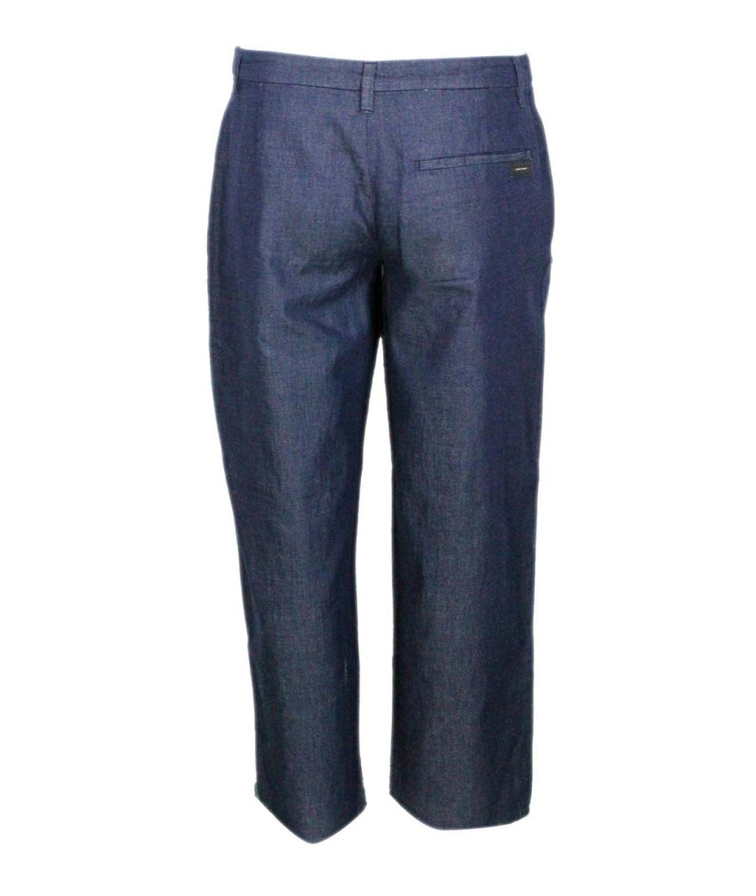 ARMANI EXCHANGE Синие хлопковые брюки узкие, фото 3