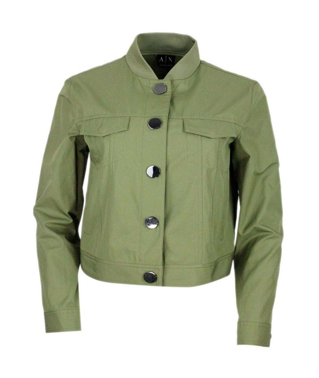 ARMANI EXCHANGE Зеленая хлопковая куртка, фото 1