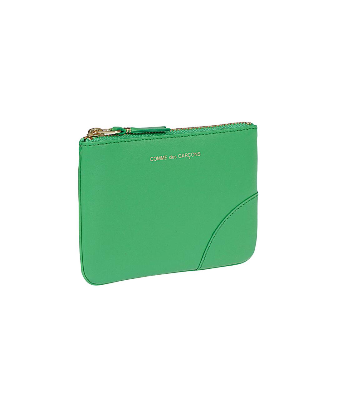 COMME DES GARÇONS WALLET Зеленый кожаный кошелек, фото 2