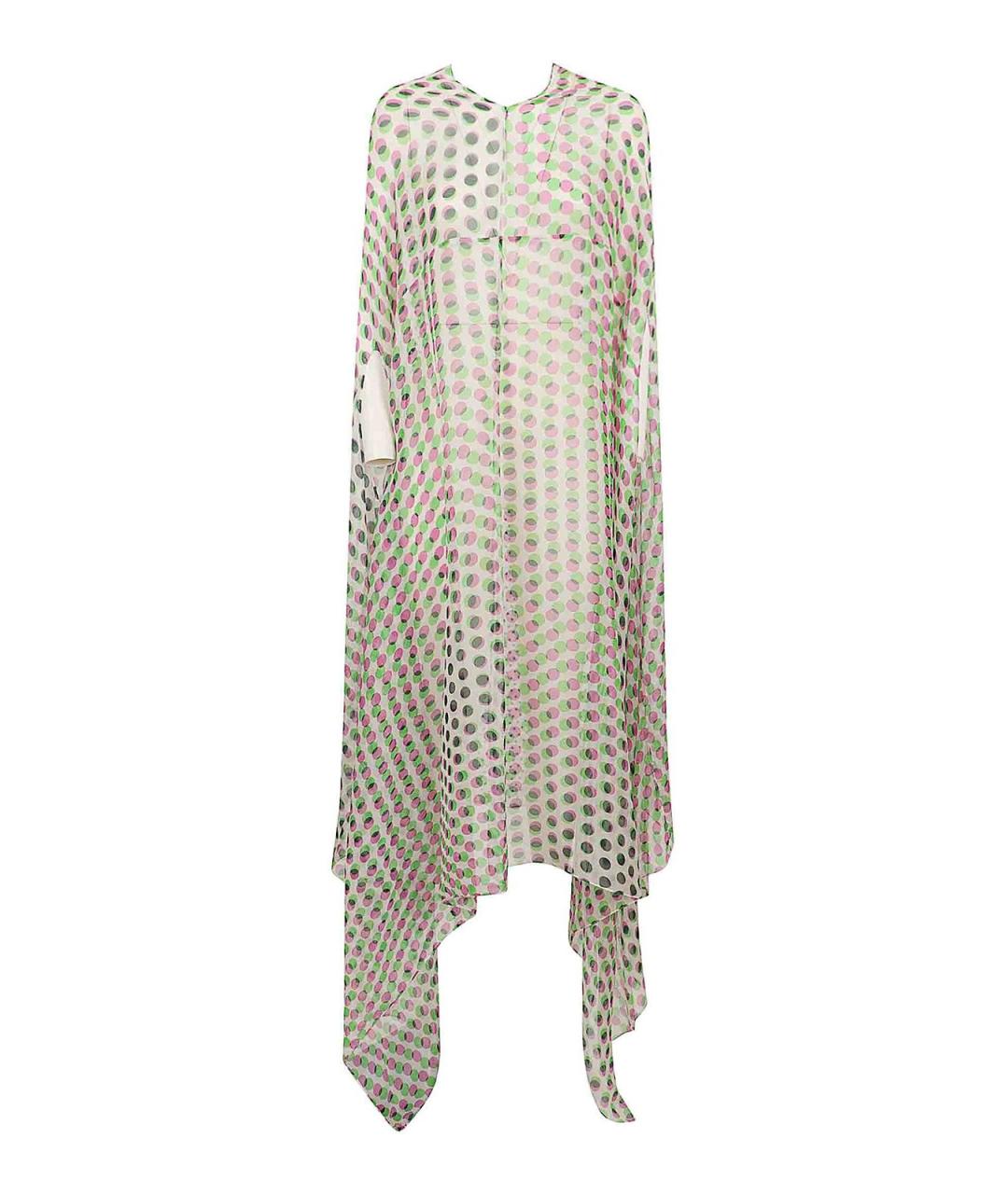 DRIES VAN NOTEN Бежевое шелковое повседневное платье, фото 1