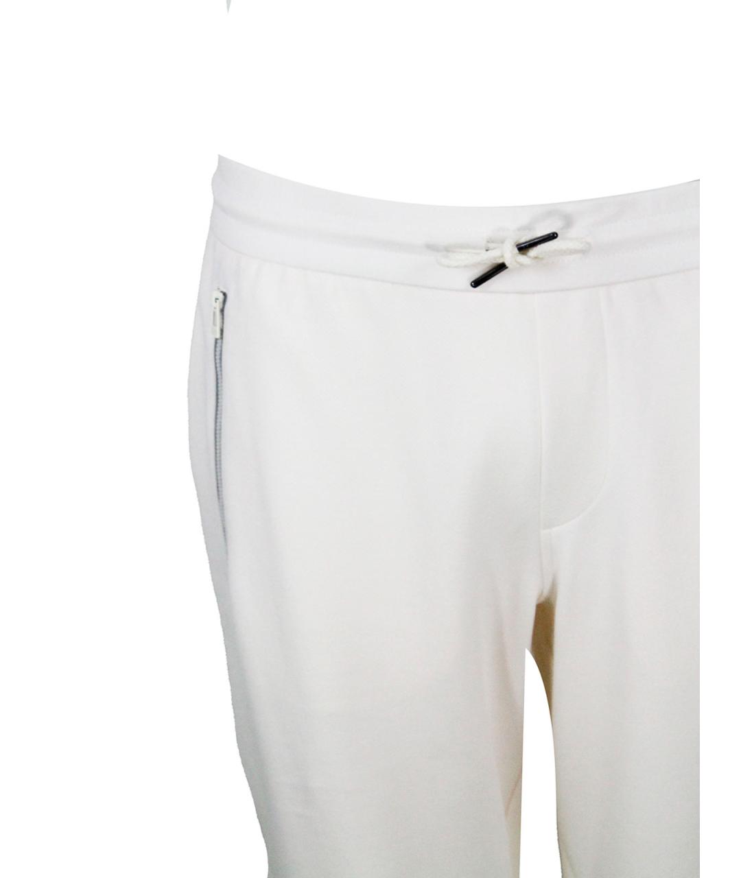 ARMANI EXCHANGE Белые полиэстеровые повседневные брюки, фото 4