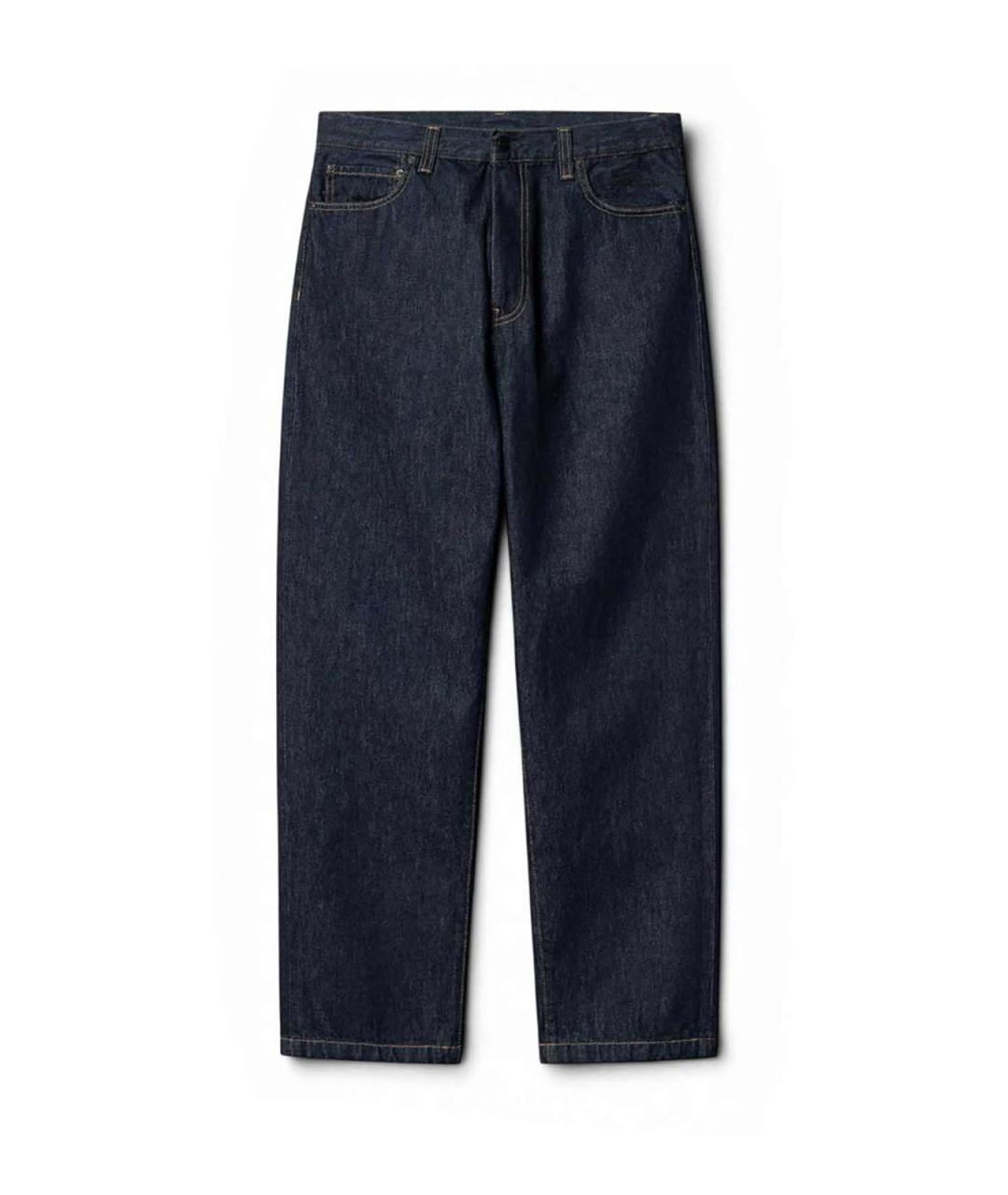 CARHARTT Синие хлопковые прямые джинсы, фото 1