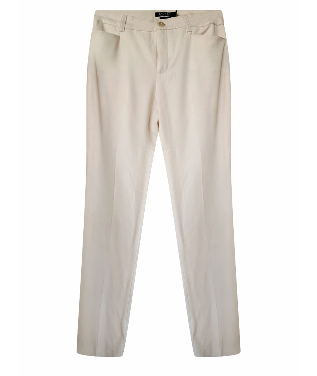 POLO RALPH LAUREN Белые классические брюки, фото 1