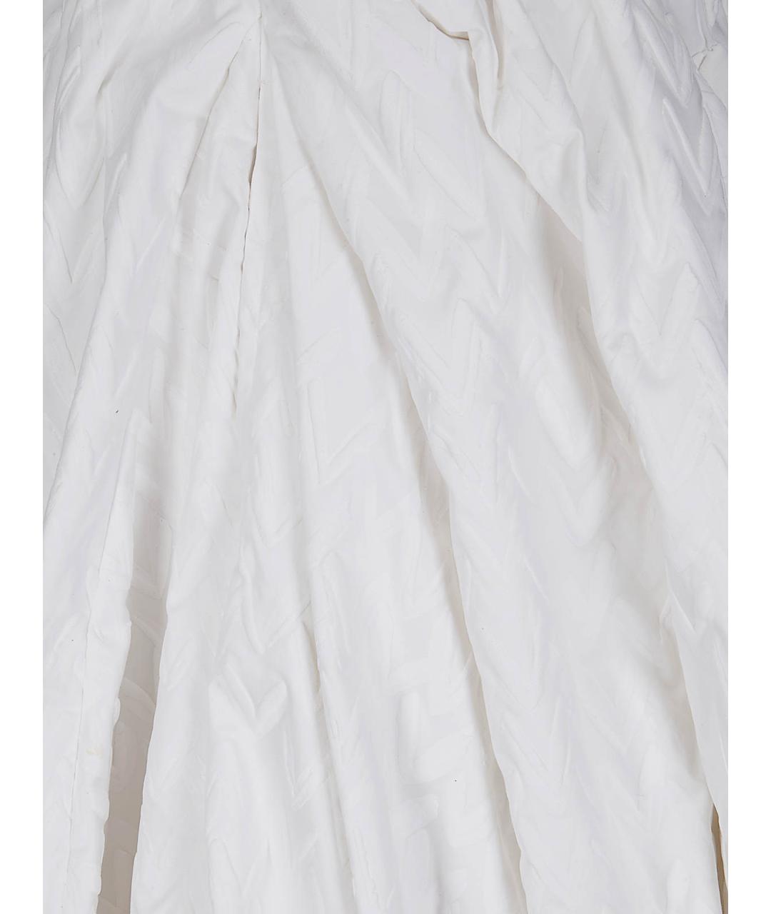 COMME DES GARÇONS Белая хлопковая юбка миди, фото 3