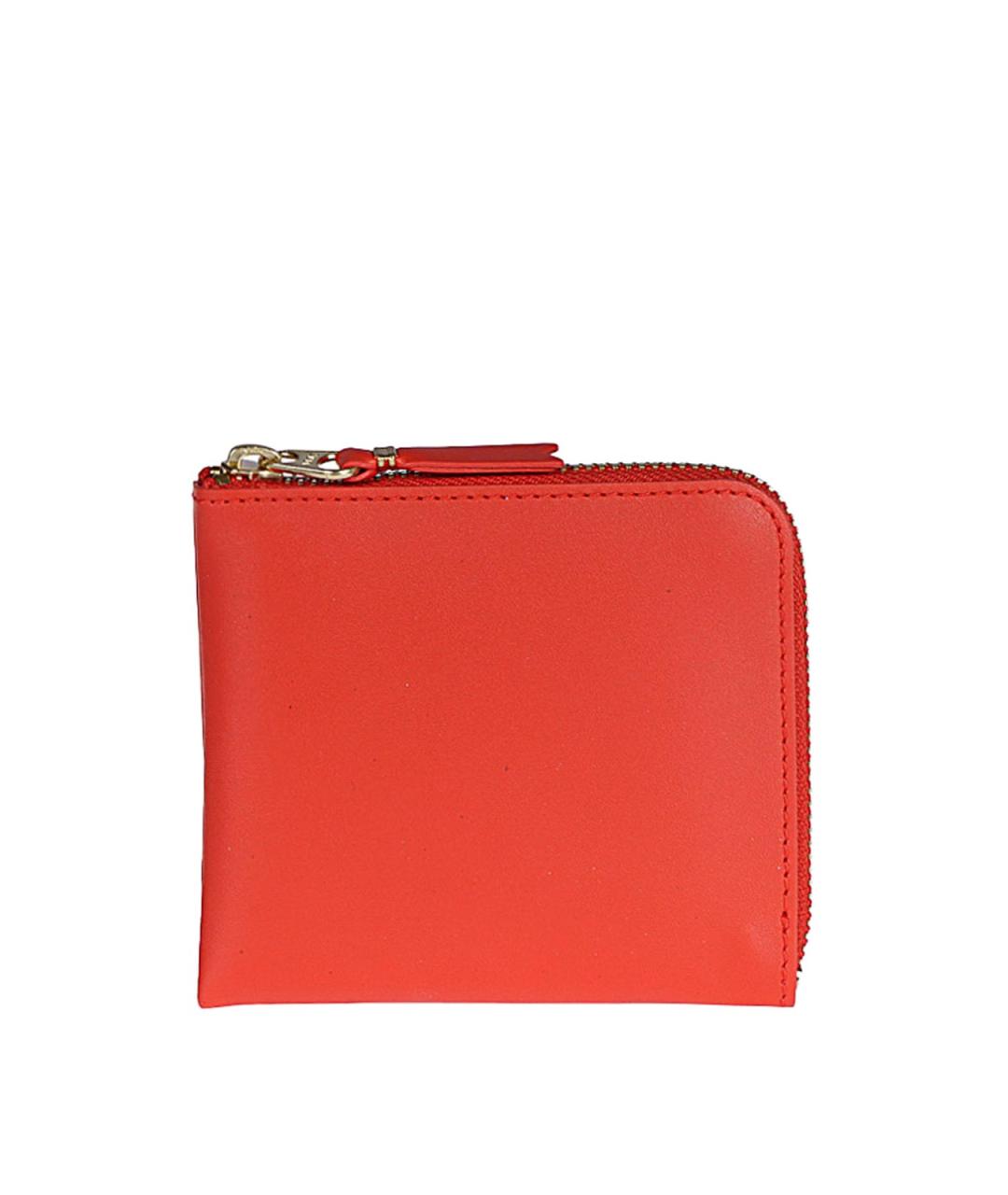 COMME DES GARÇONS WALLET Оранжевый кожаный кошелек, фото 1
