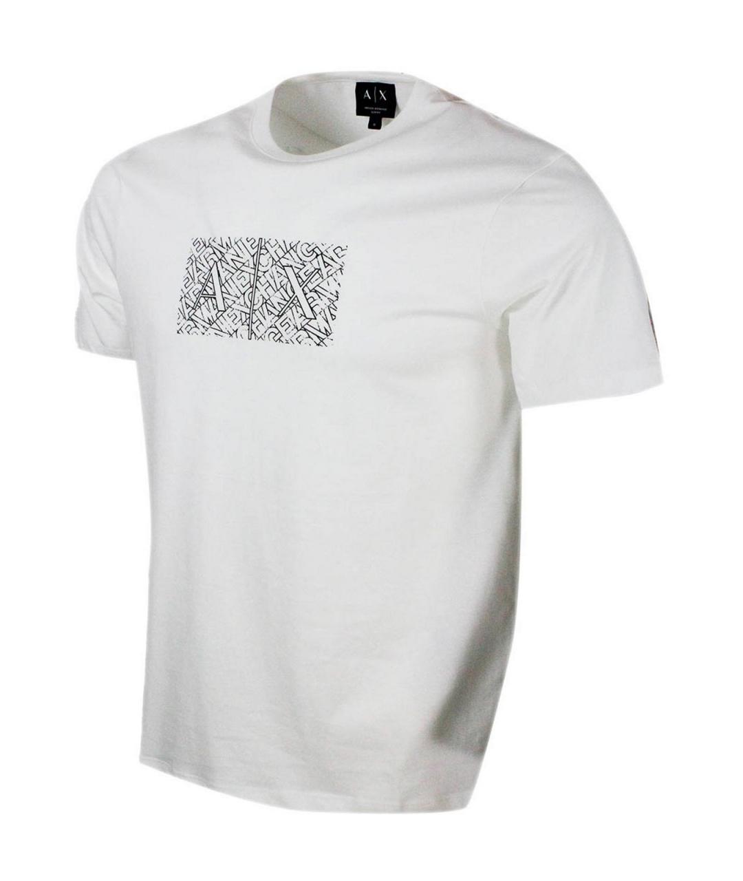 ARMANI EXCHANGE Белая хлопковая футболка, фото 2