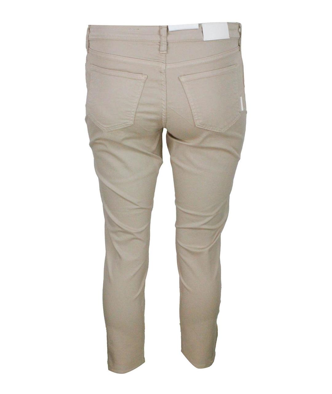 ARMANI EXCHANGE Бежевые хлопковые брюки узкие, фото 3