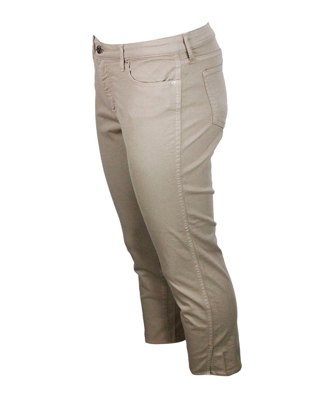 ARMANI EXCHANGE Бежевые хлопковые брюки узкие, фото 2