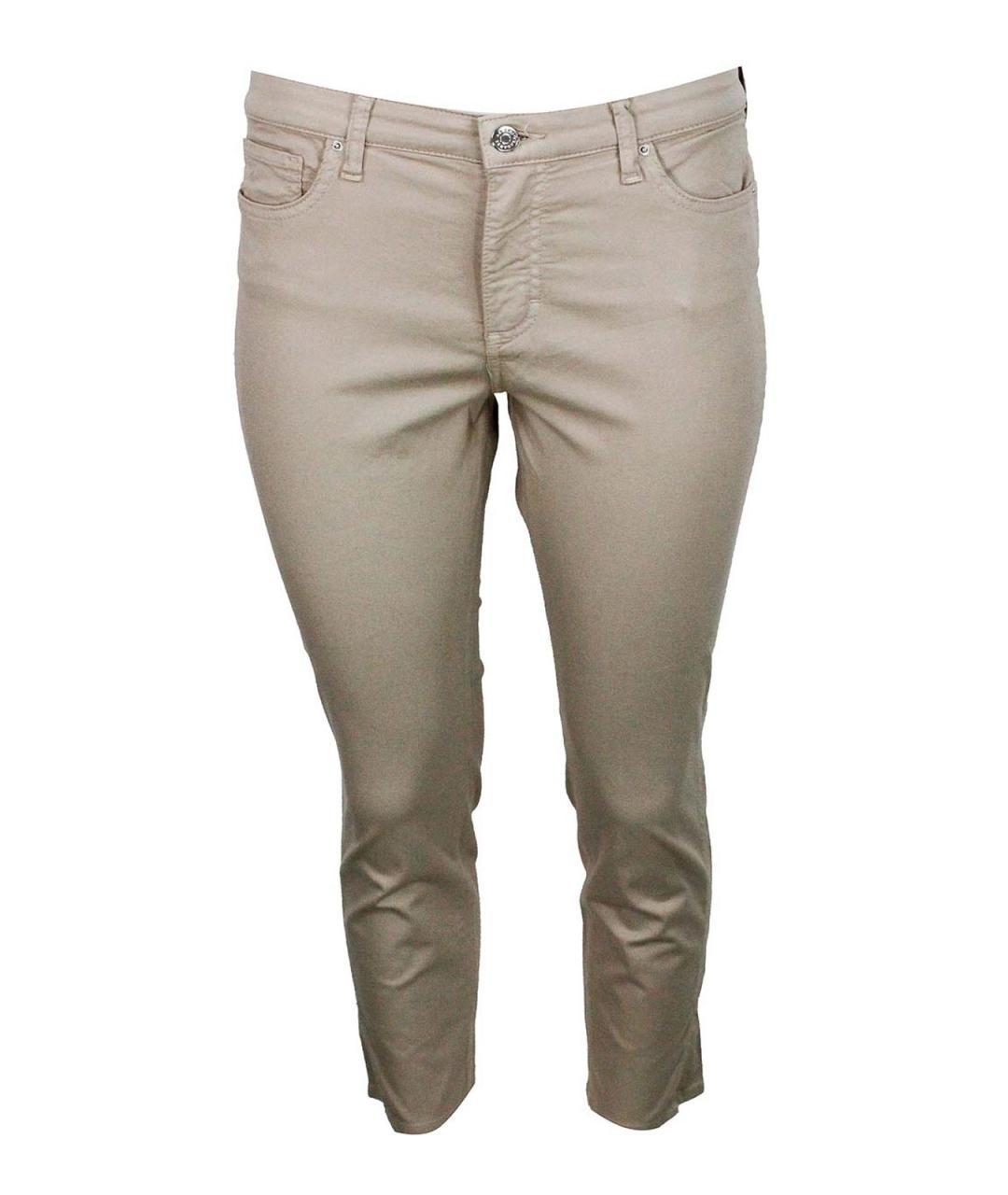 ARMANI EXCHANGE Бежевые хлопковые брюки узкие, фото 1