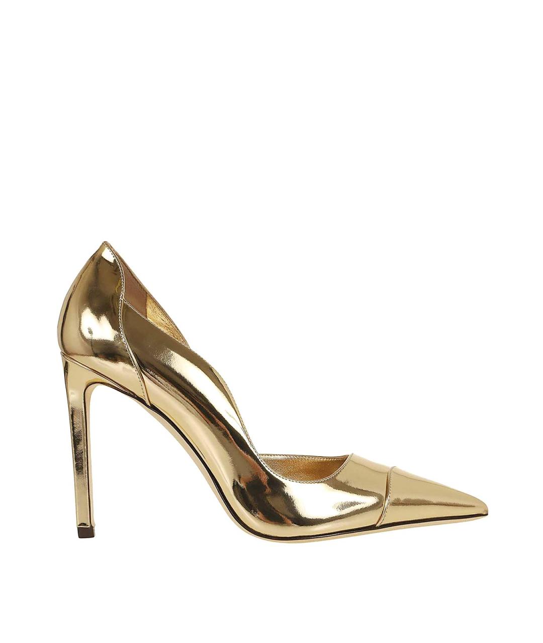 JIMMY CHOO Золотые кожаные туфли, фото 1