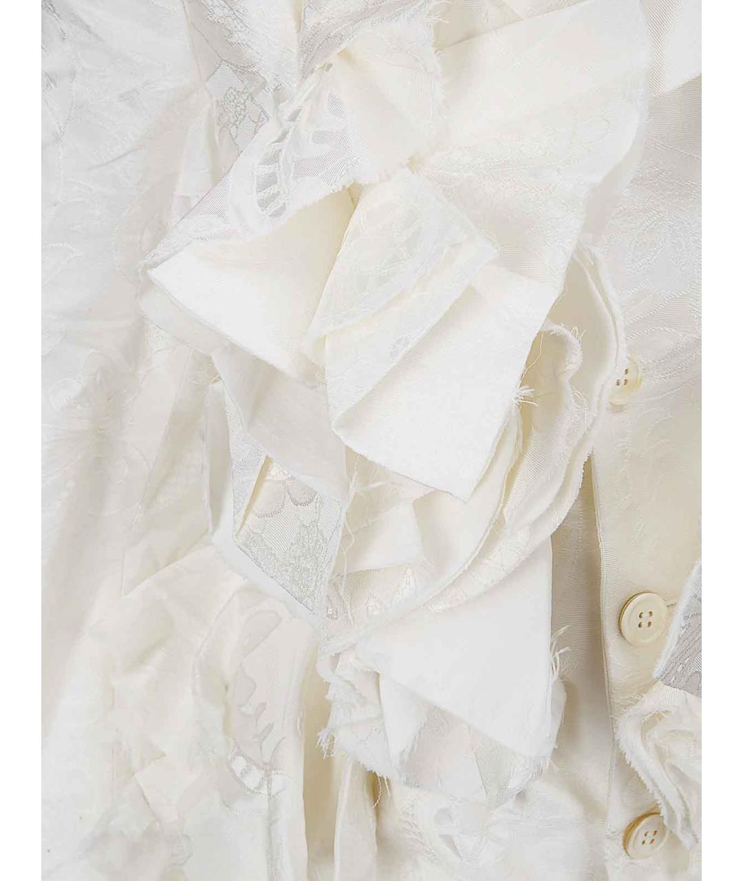 COMME DES GARÇONS Белый полиэстеровый жакет/пиджак, фото 3