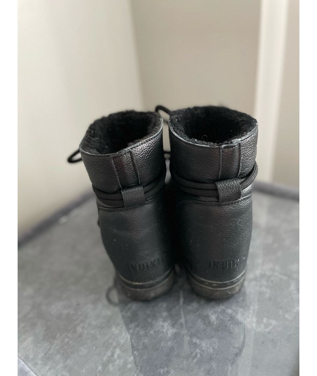 INUIKII Черные кожаные ботинки, фото 4