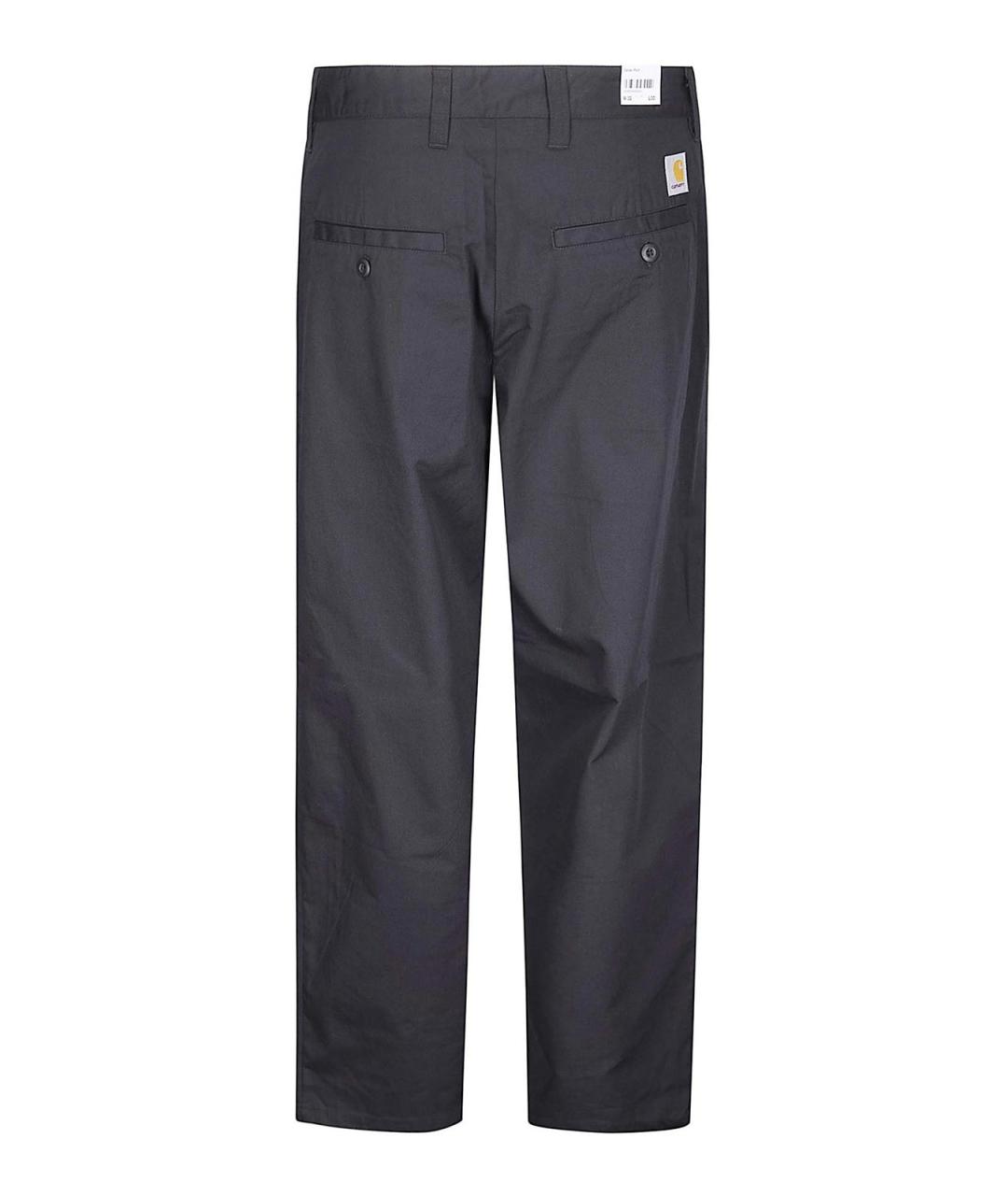 CARHARTT Черные полиэстеровые повседневные брюки, фото 2