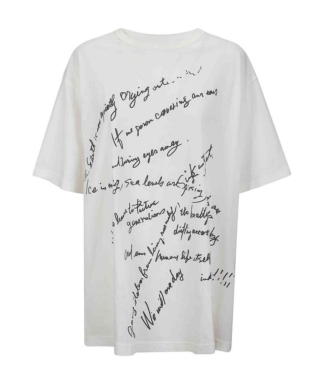 YOHJI YAMAMOTO Белая хлопковая футболка, фото 1
