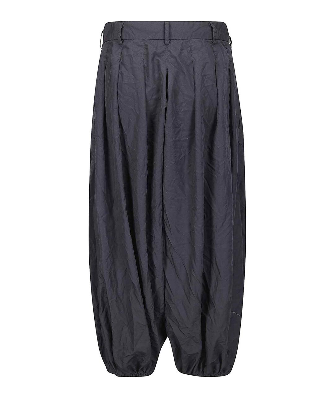 COMME DES GARÇONS Черные полиэстеровые брюки широкие, фото 2