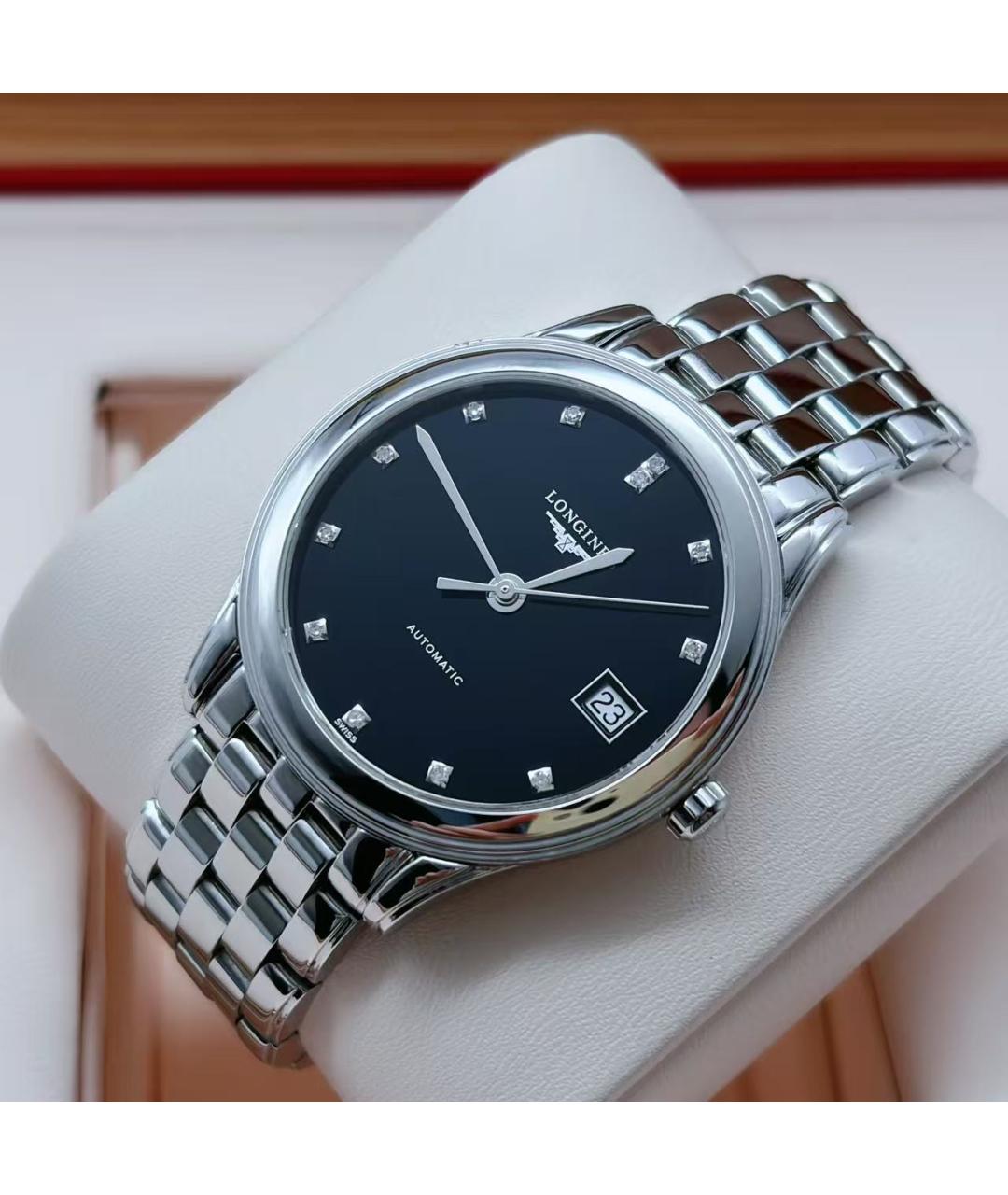 LONGINES Серебряные часы, фото 4
