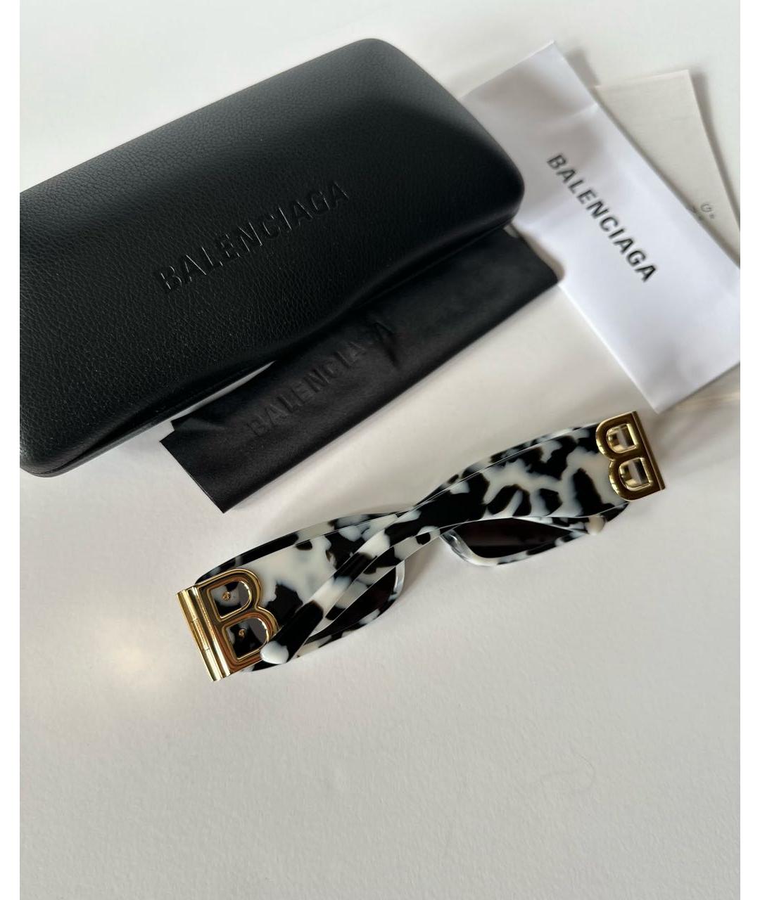 BALENCIAGA Черные пластиковые солнцезащитные очки, фото 4