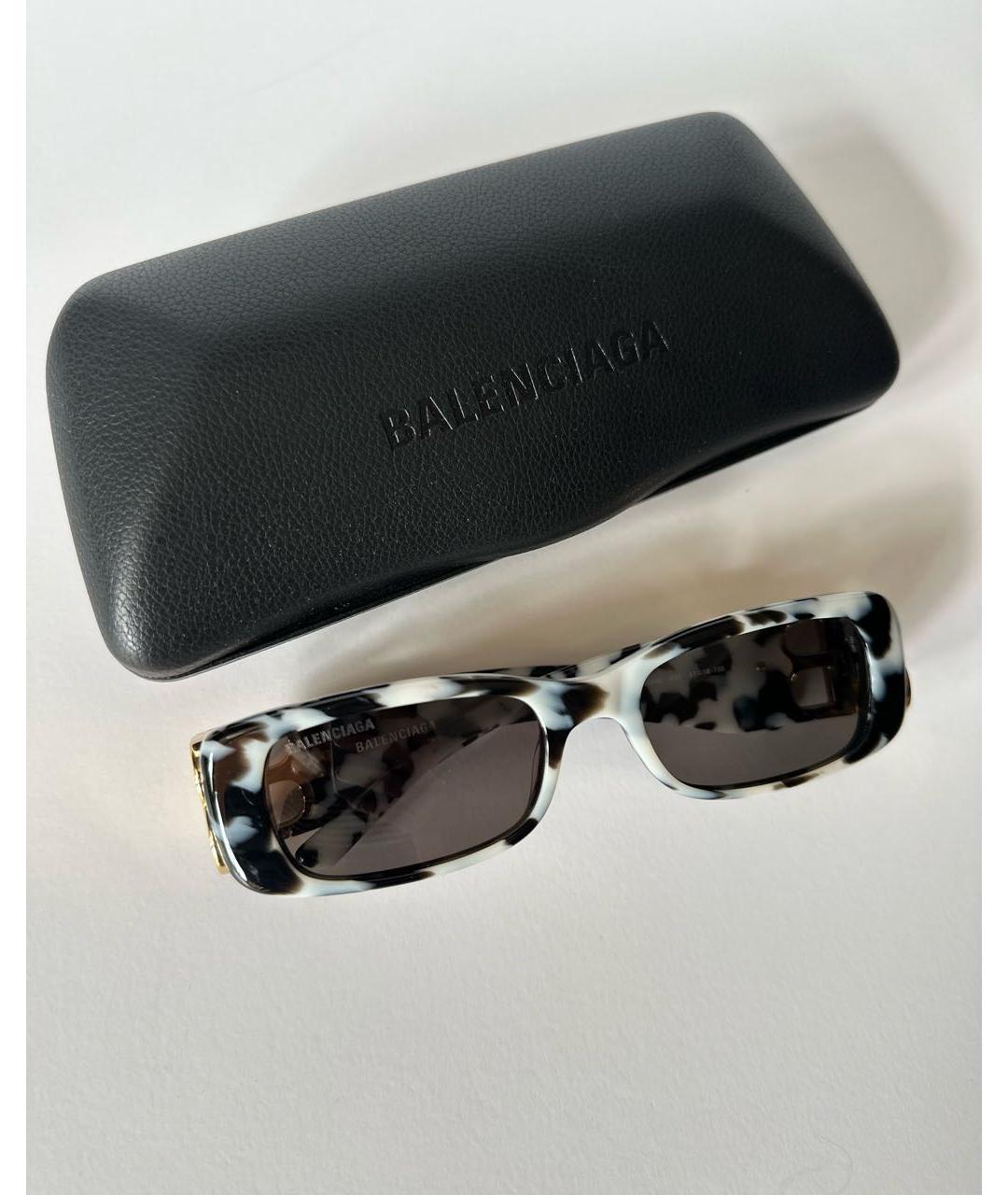 BALENCIAGA Черные пластиковые солнцезащитные очки, фото 5