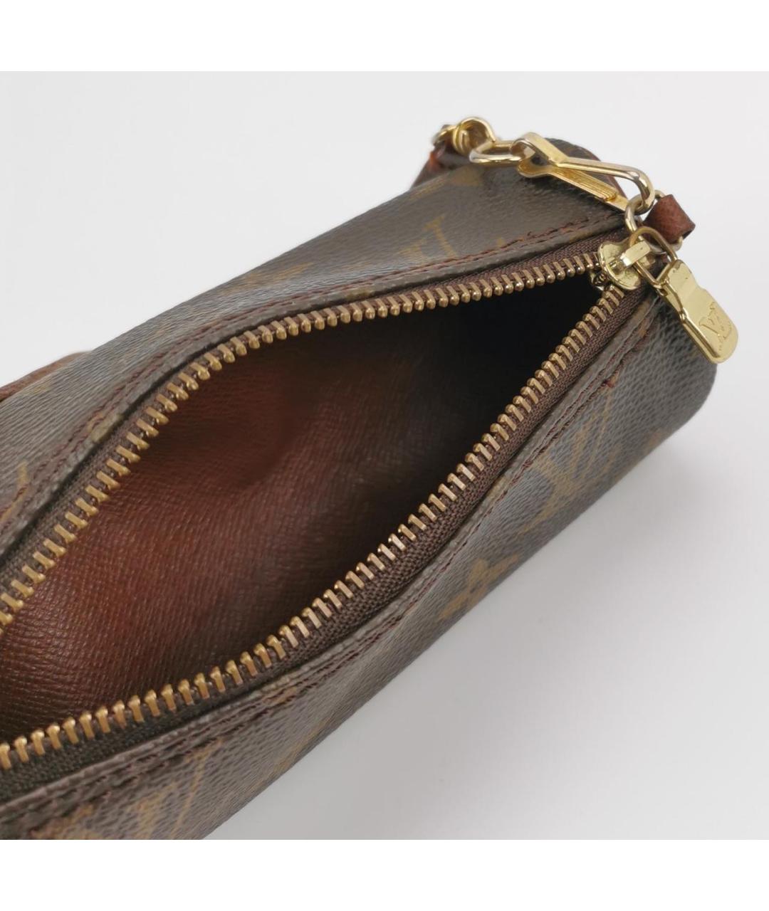 LOUIS VUITTON Коричневая канва сумка с короткими ручками, фото 6