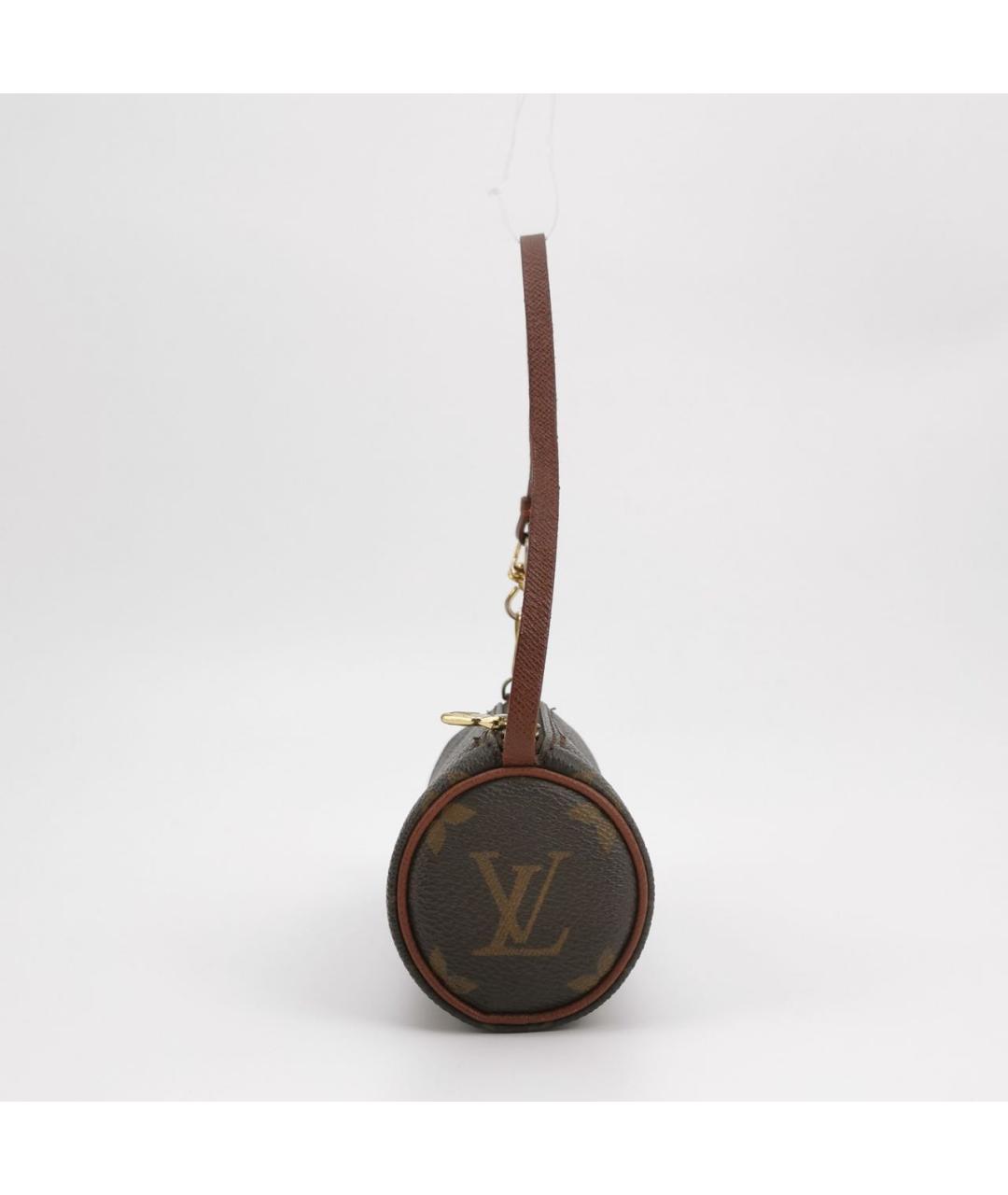 LOUIS VUITTON Коричневая канва сумка с короткими ручками, фото 3