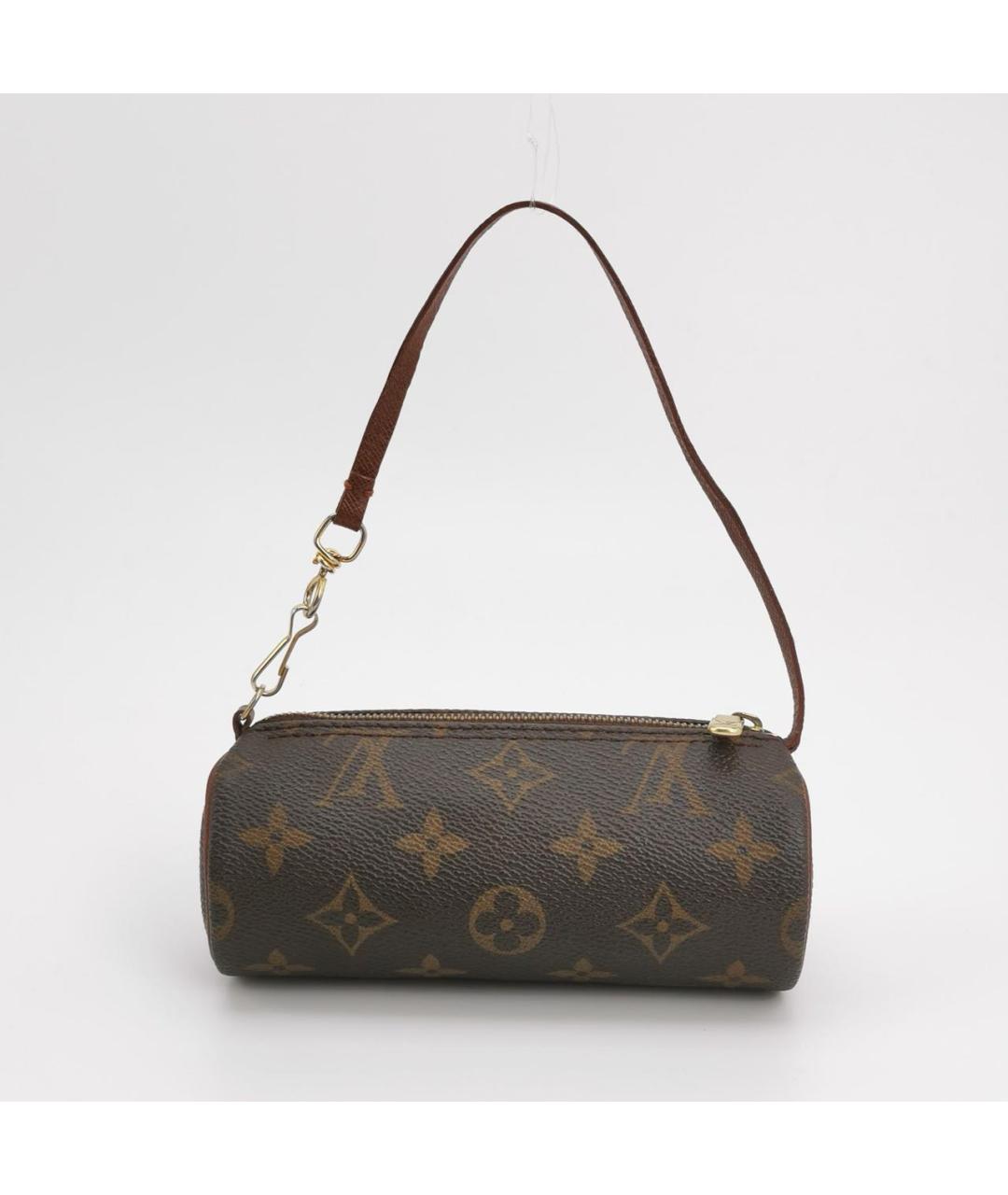 LOUIS VUITTON Коричневая канва сумка с короткими ручками, фото 4