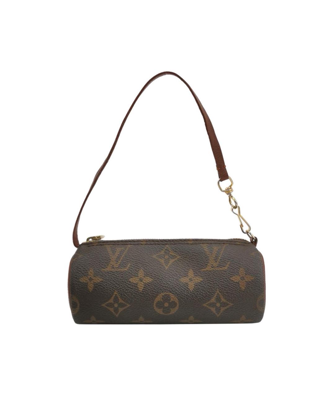 LOUIS VUITTON Коричневая канва сумка с короткими ручками, фото 9