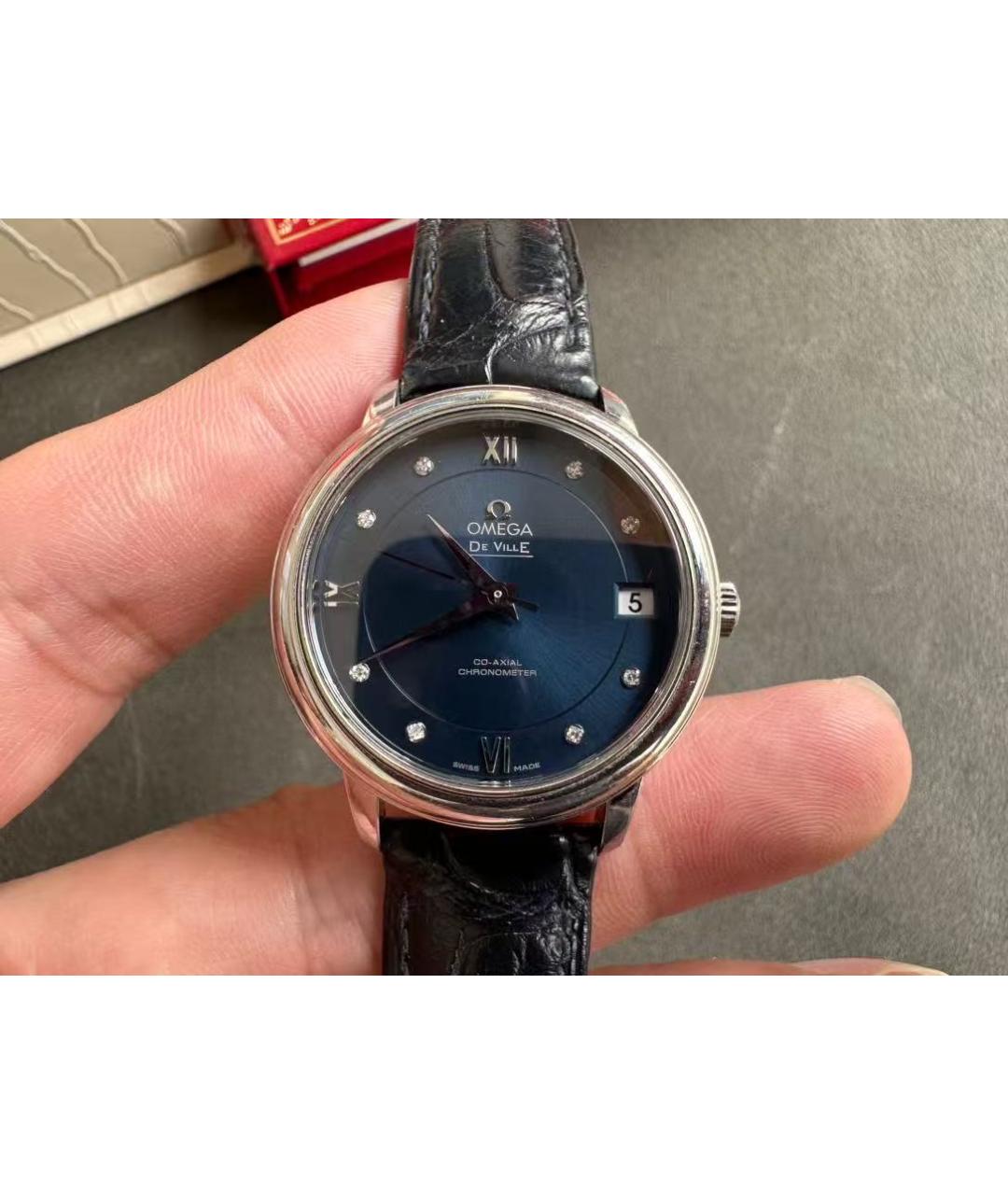OMEGA Синие часы, фото 4