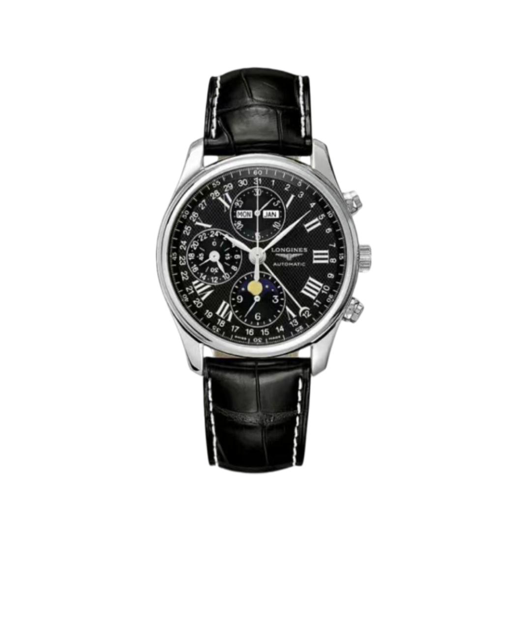 LONGINES Черные стальные часы, фото 1