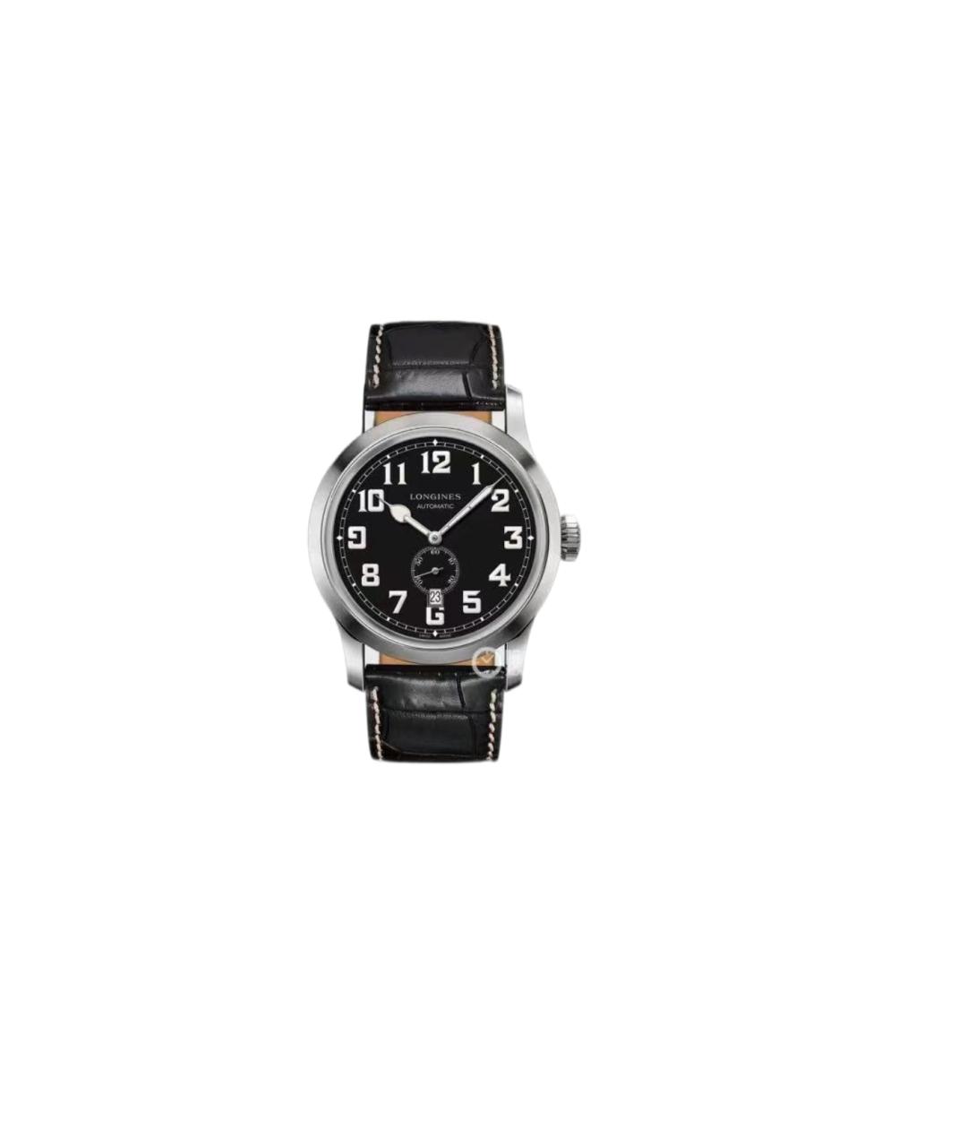 LONGINES Черные часы, фото 5