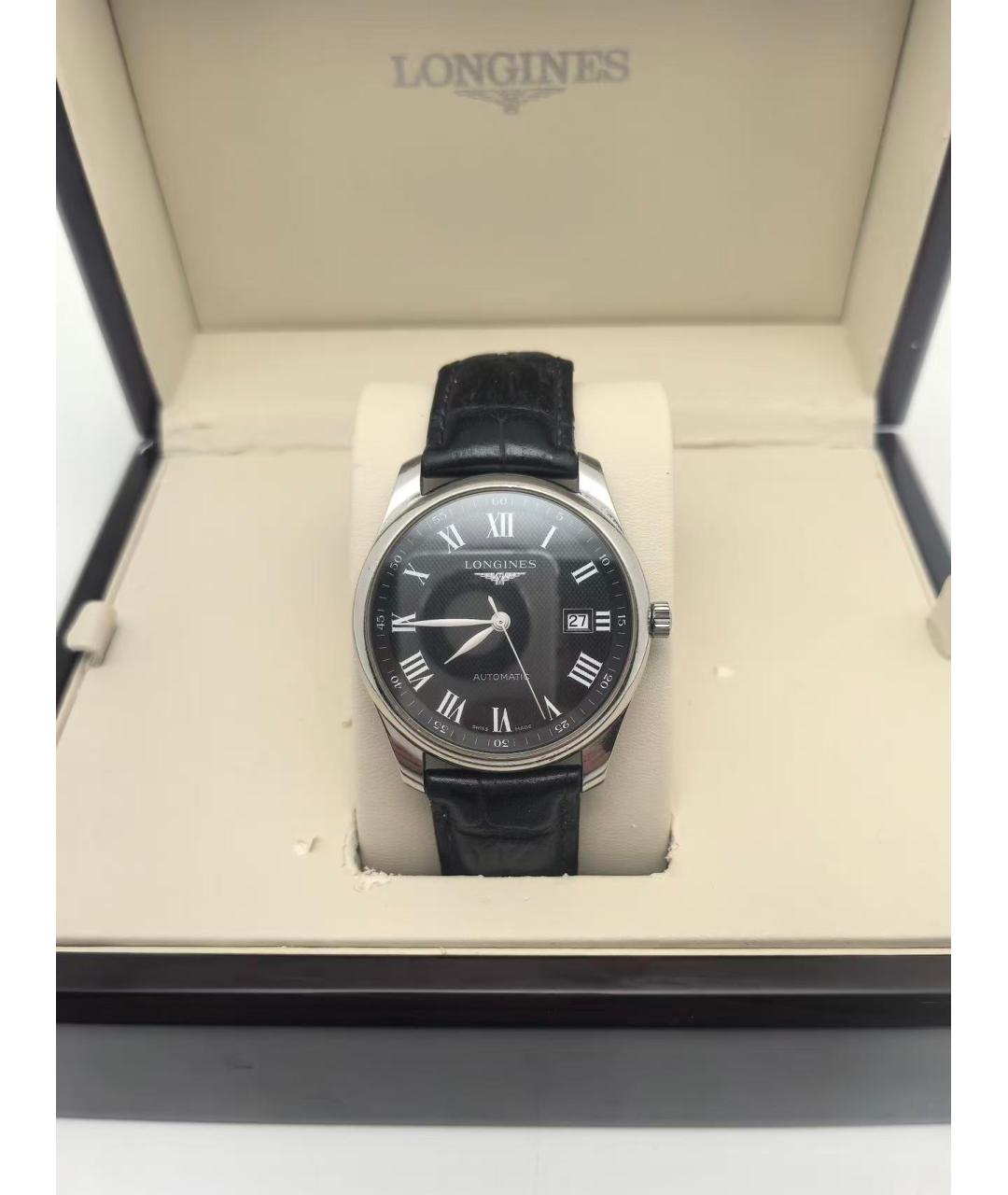 LONGINES Черные часы, фото 2