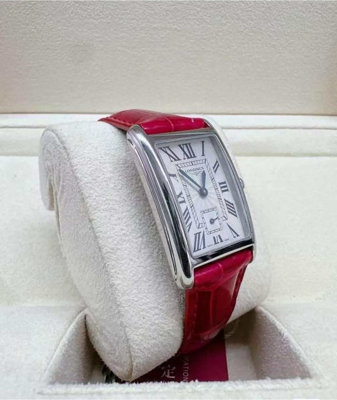 LONGINES Красные часы, фото 2