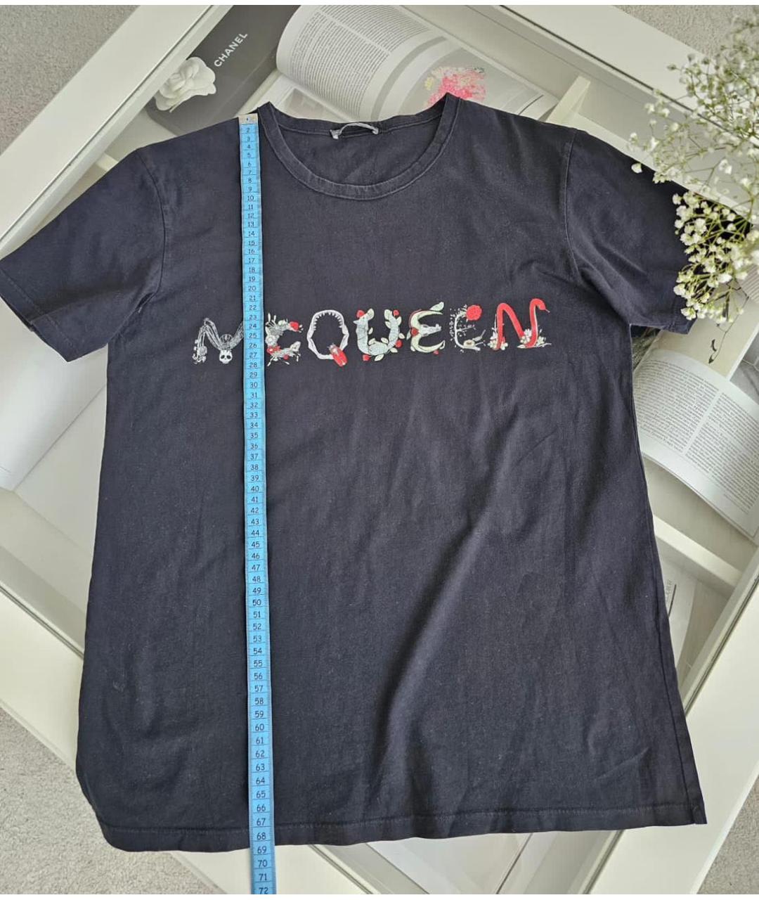 ALEXANDER MCQUEEN Черная футболка, фото 4
