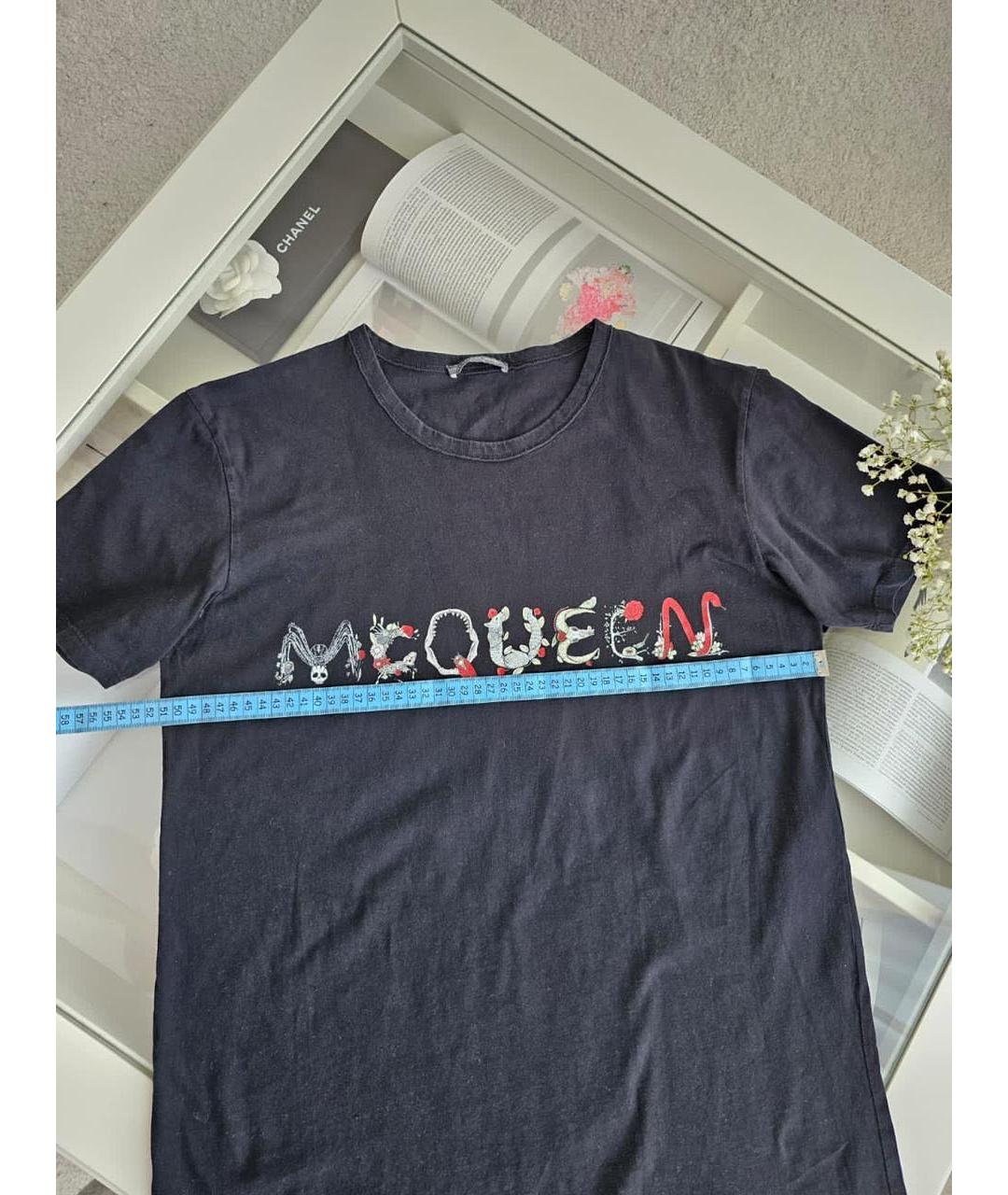 ALEXANDER MCQUEEN Черная футболка, фото 3