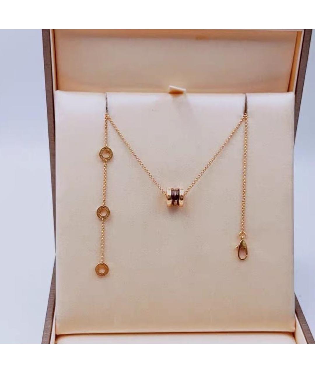 BVLGARI Коричневое колье из розового золота, фото 2