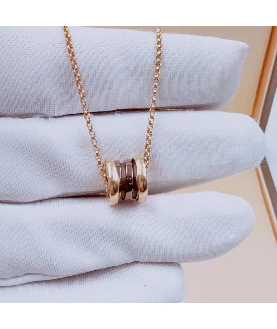 BVLGARI Коричневое колье из розового золота, фото 3
