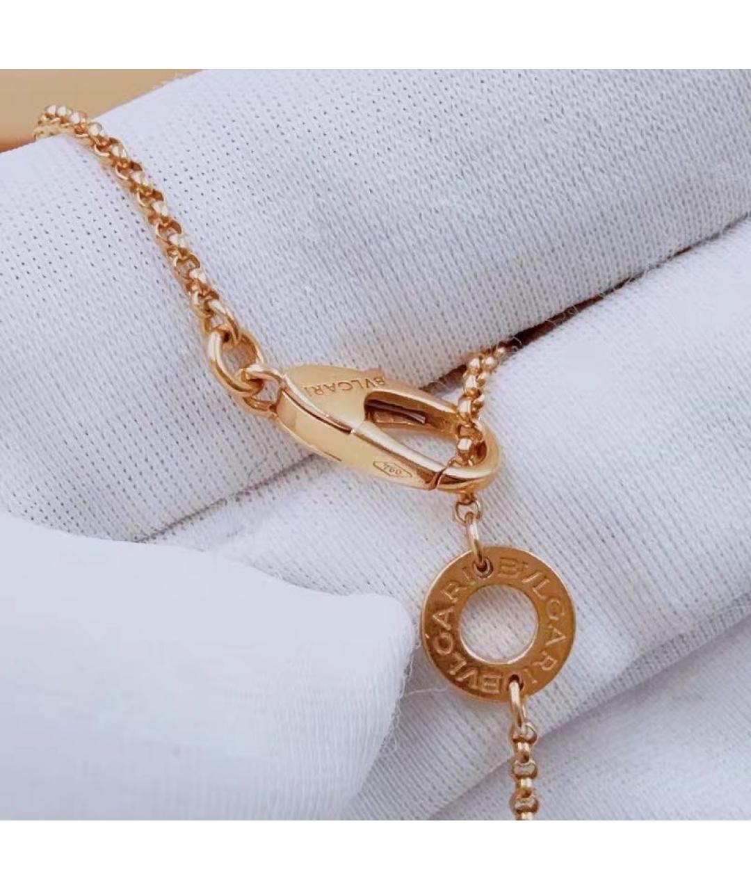 BVLGARI Коричневое колье из розового золота, фото 5