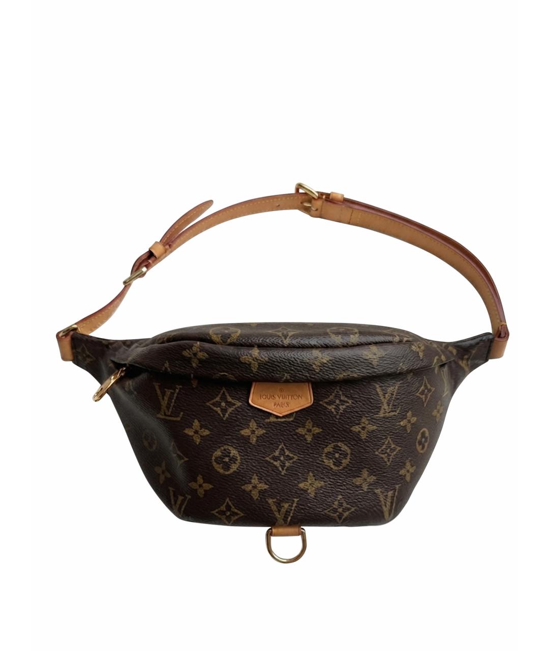 LOUIS VUITTON Коричневая канва сумка через плечо, фото 1