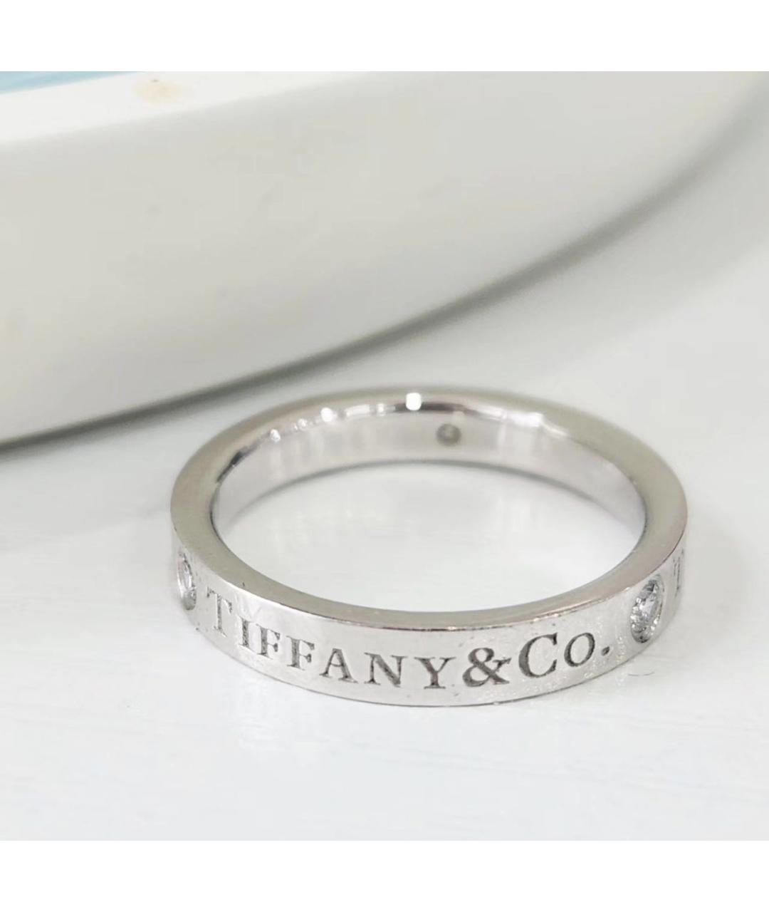 TIFFANY&CO Белое платиновое кольцо, фото 3