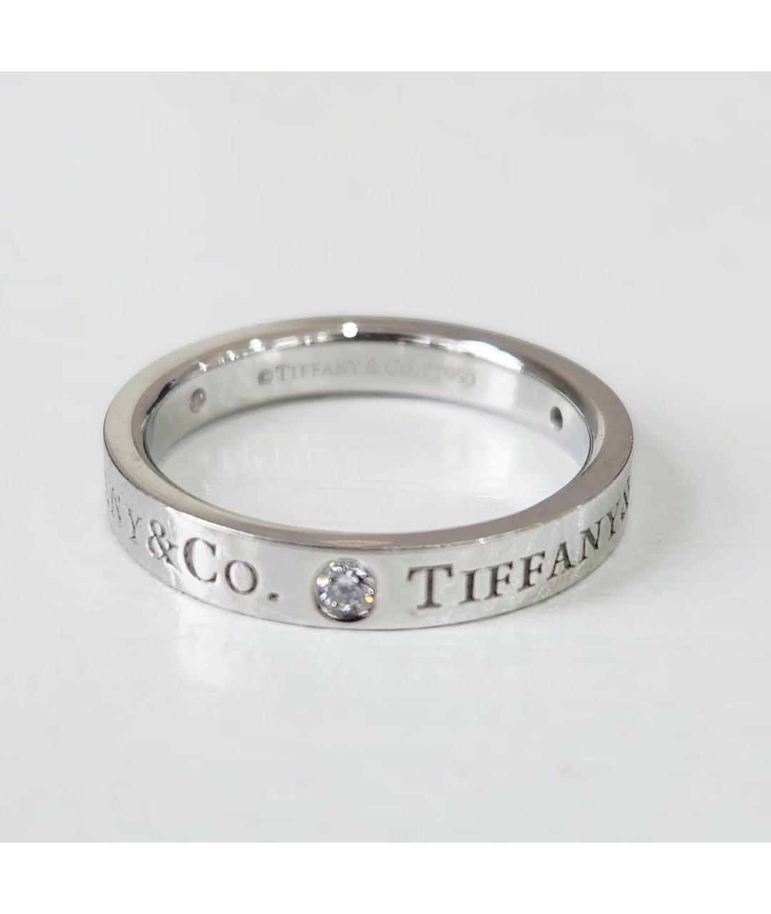 TIFFANY&CO Белое платиновое кольцо, фото 6