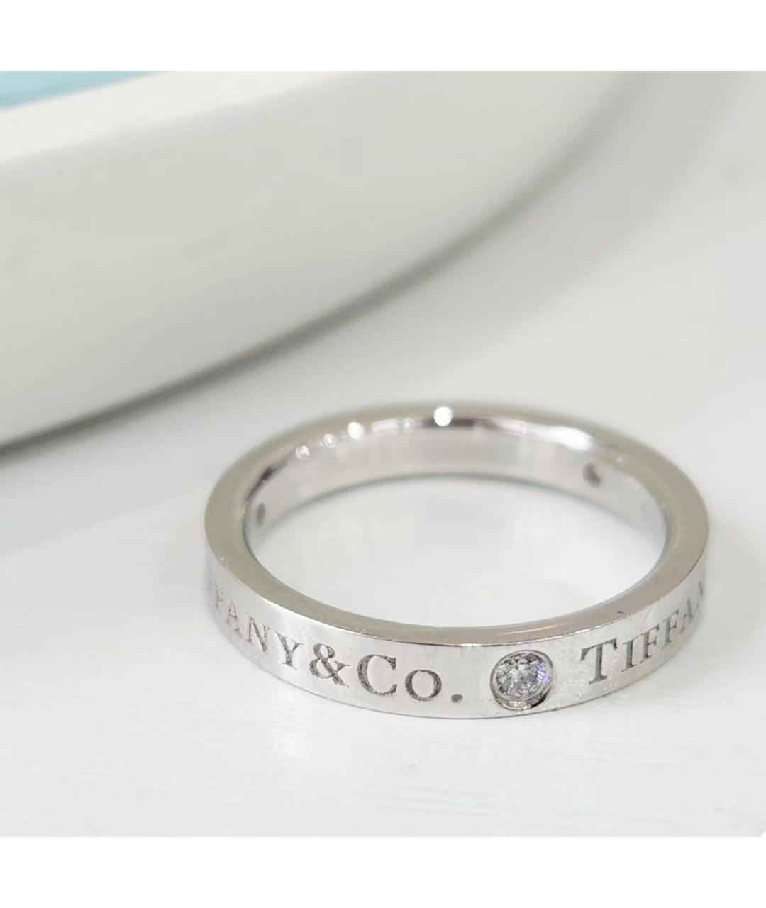 TIFFANY&CO Белое платиновое кольцо, фото 4