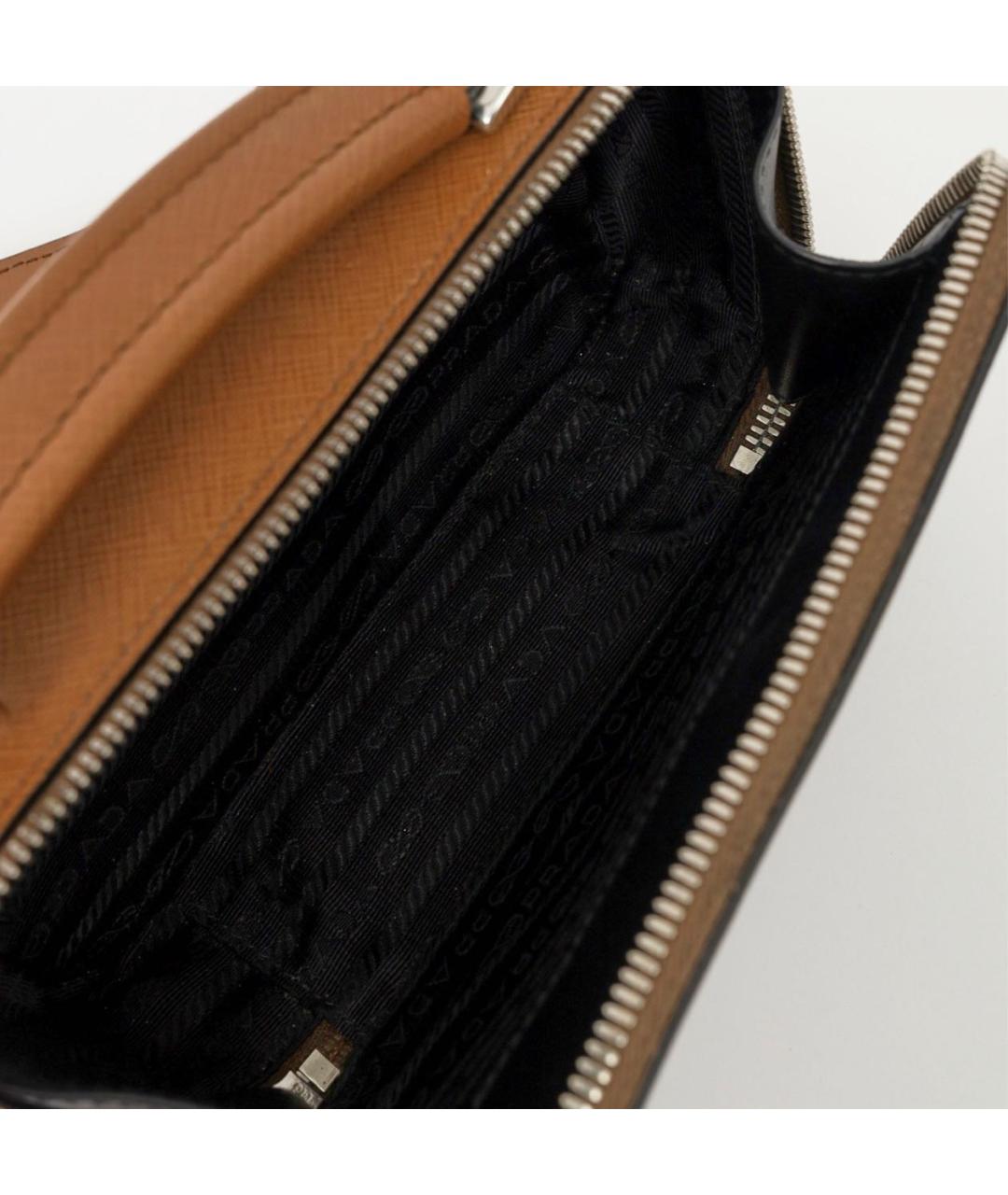 PRADA Коричневая кожаная сумка через плечо, фото 4