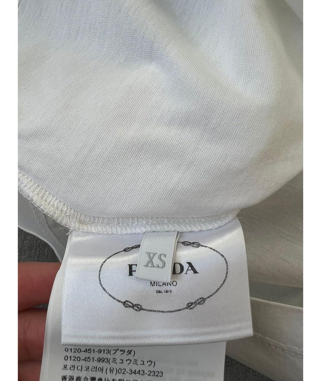 PRADA Белая футболка, фото 5