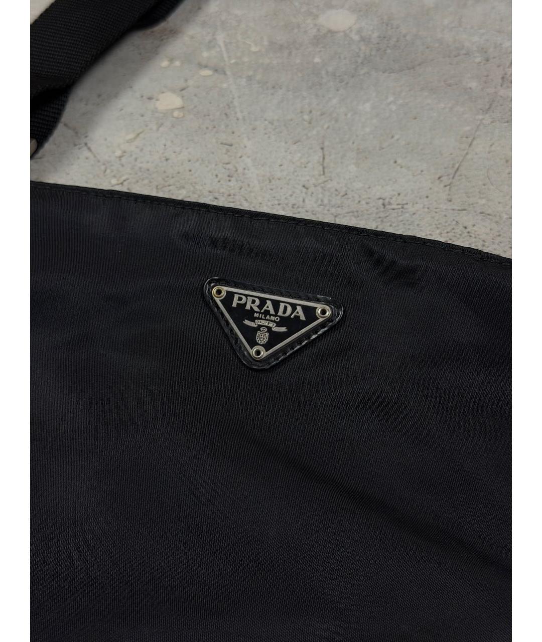 PRADA Черная нейлоновая сумка на плечо, фото 3