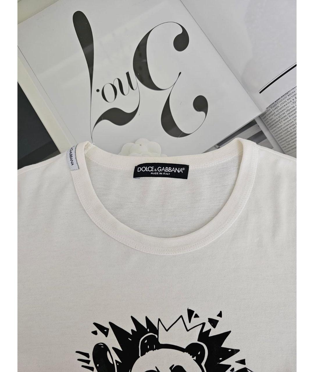 DOLCE&GABBANA Белая футболка, фото 3