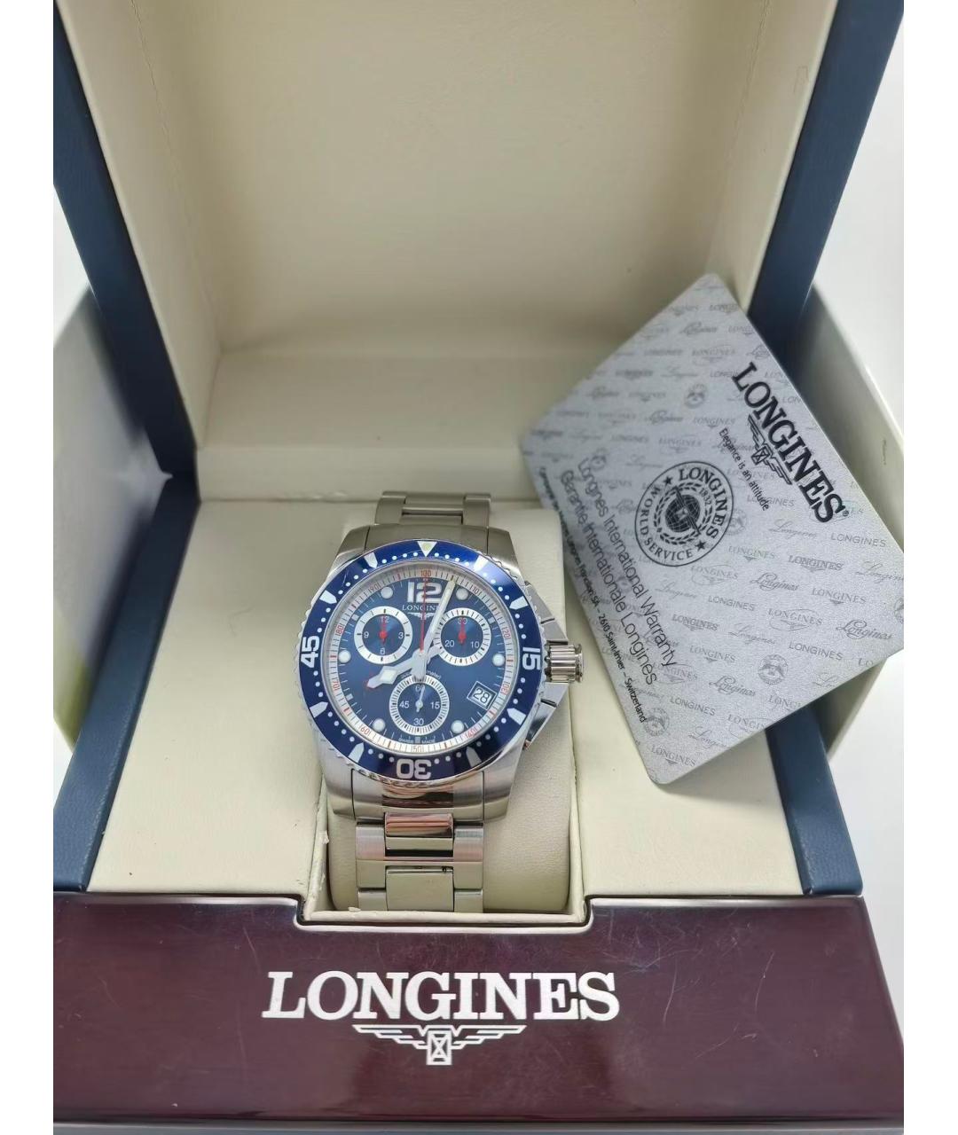 LONGINES Серебряные стальные часы, фото 2