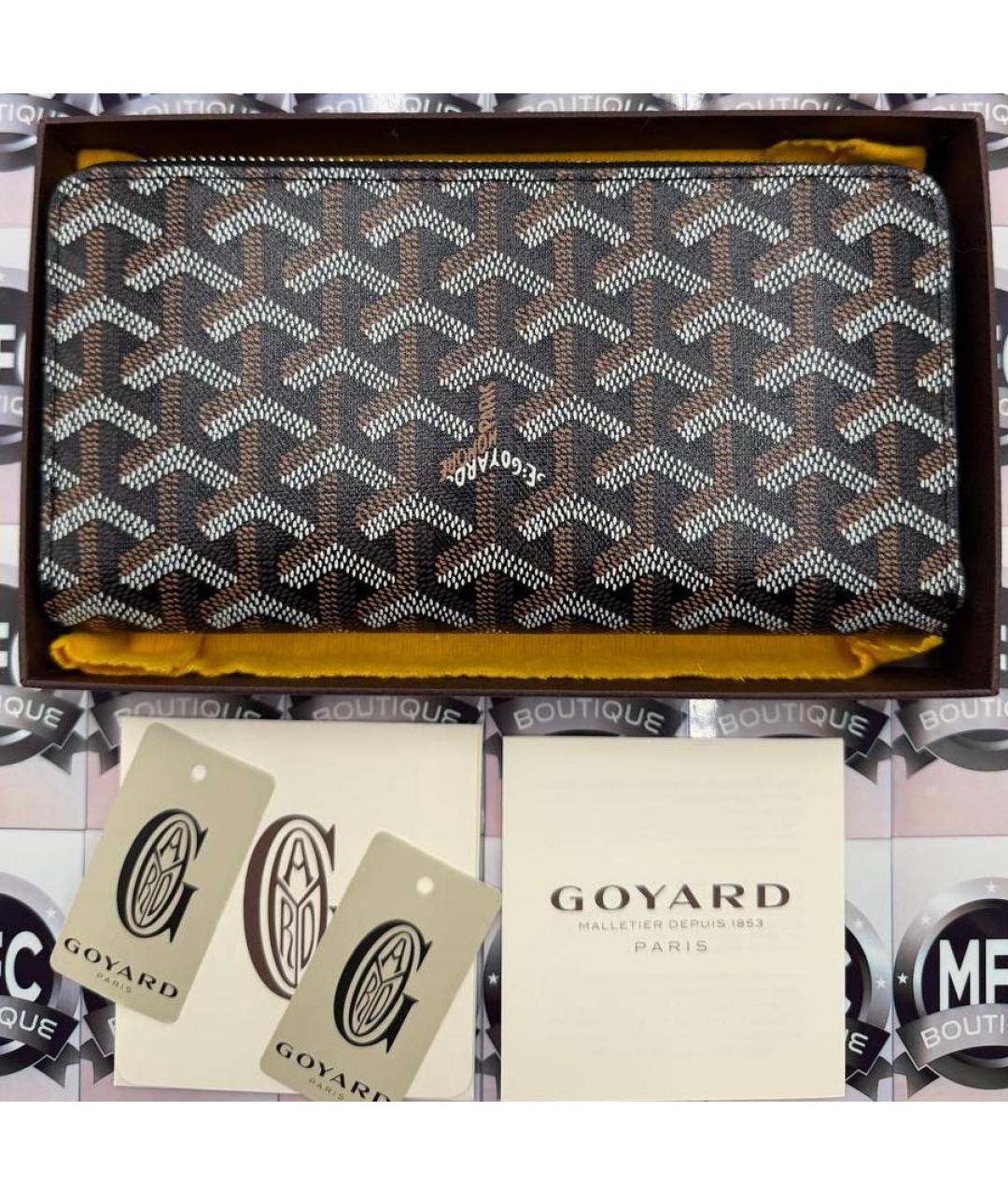 GOYARD Черный кошелек, фото 3
