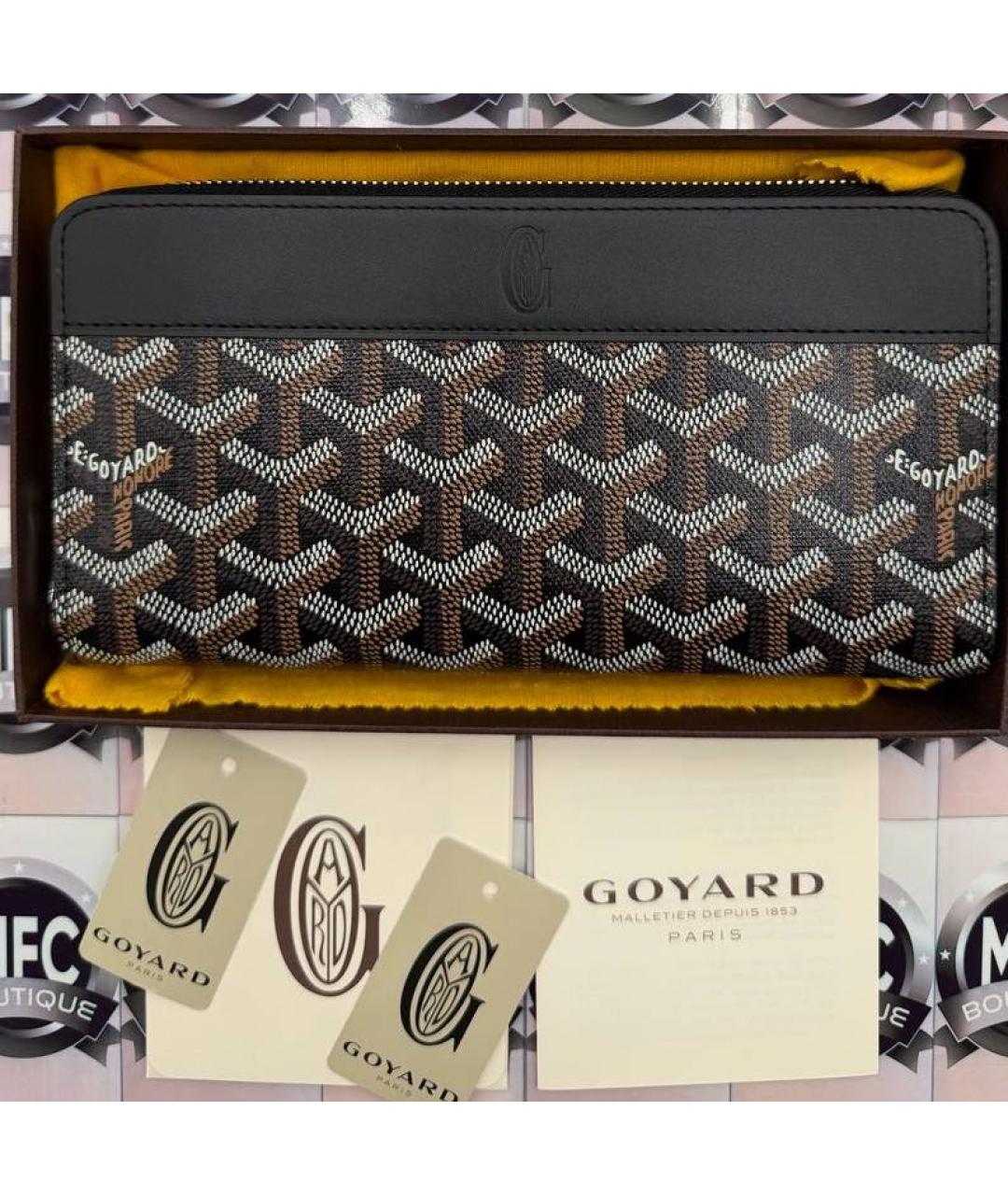 GOYARD Черный кошелек, фото 6